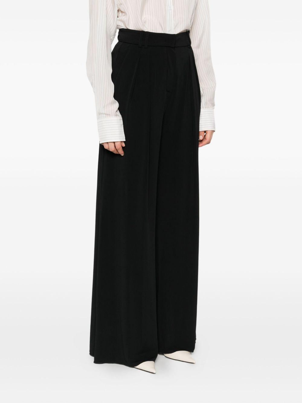 Pantaloni con vita elasticizzata in nero Maxmara - donna 