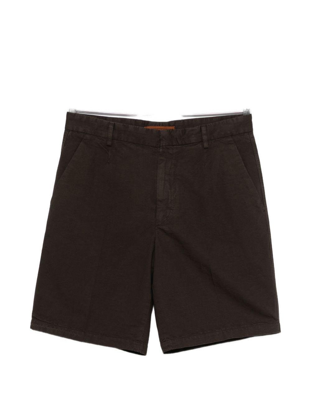 Pantaloncini con tasche anteriori in marrone Zegna - uomo 