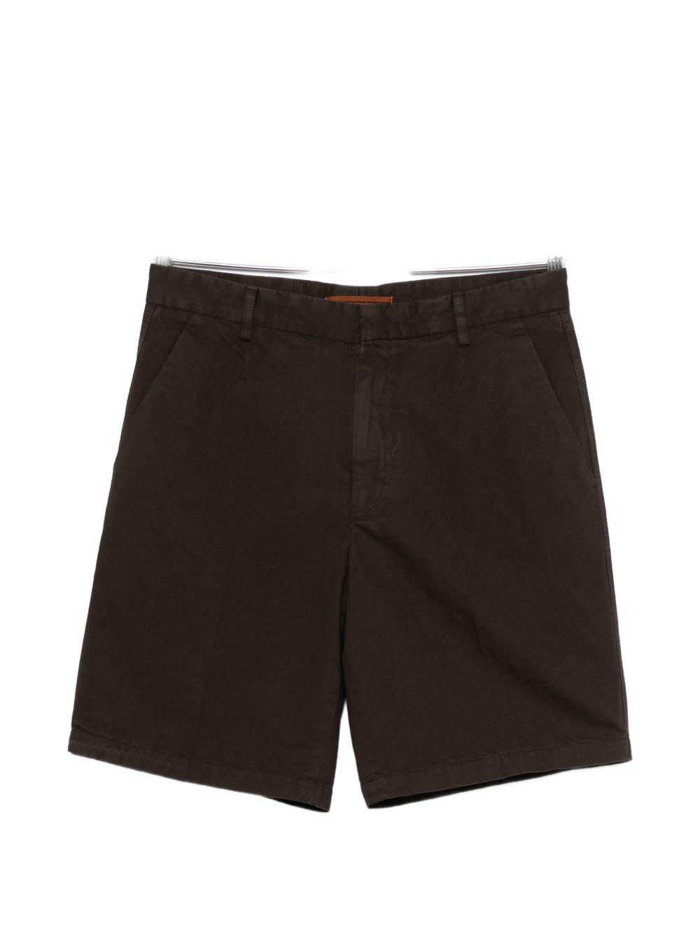 Pantaloncini con tasche anteriori in marrone Zegna - uomo 