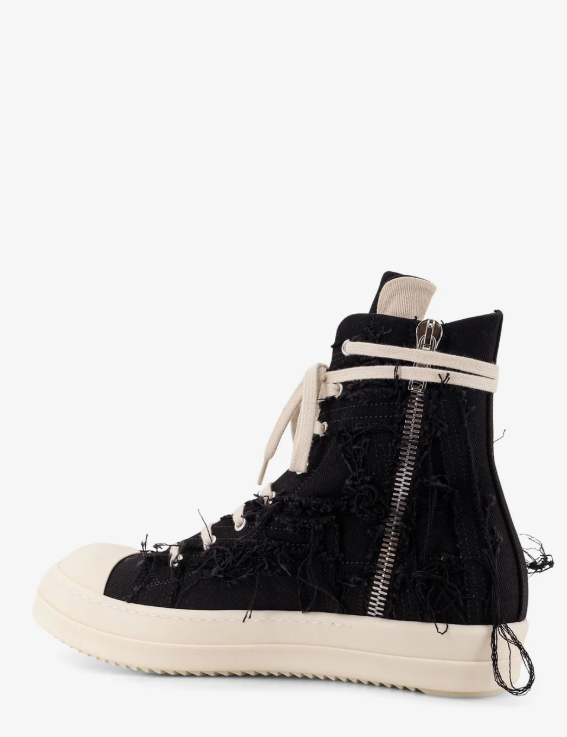Sneakers alte slash in nero Rick Owens Drkshdw -  uomo 