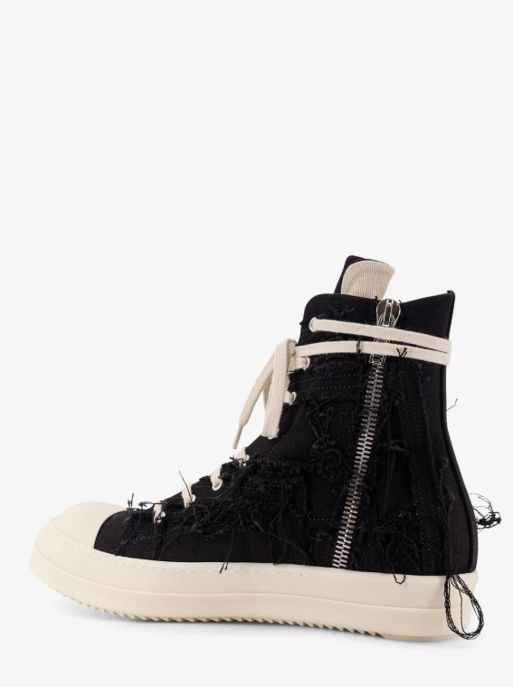 Sneakers alte slash in nero Rick Owens Drkshdw -  uomo 