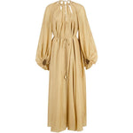 Abito lungo con cut-out Mahon in beige 