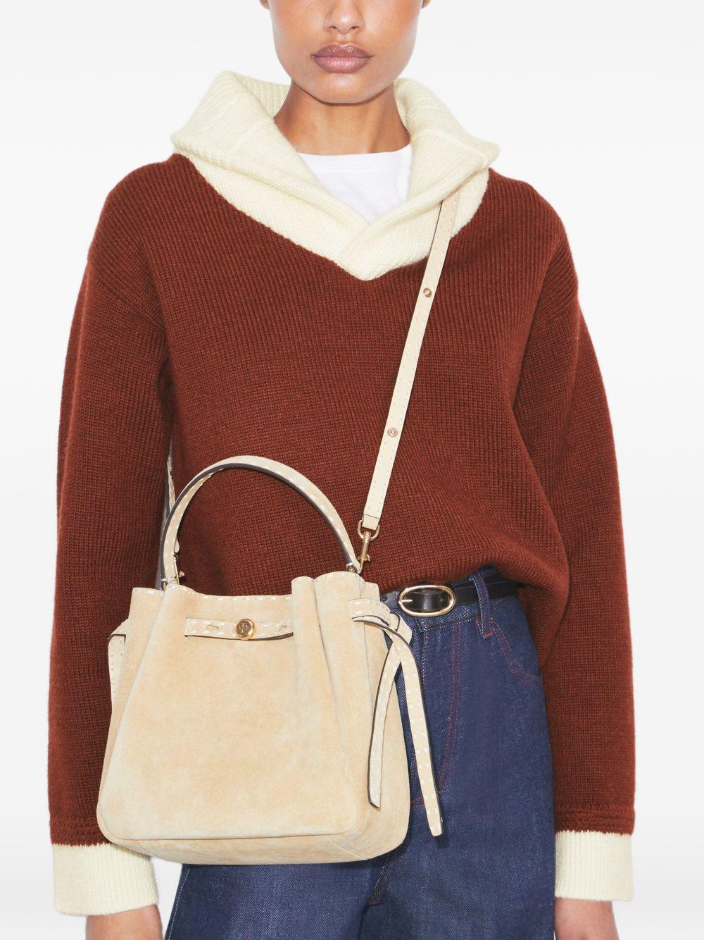 Borsa a mano Romy in beige Tory Burch - donna 