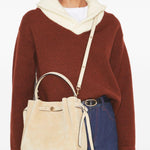 Borsa a mano Romy in beige Tory Burch - donna 