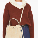 Borsa a mano Romy in beige Tory Burch - donna 