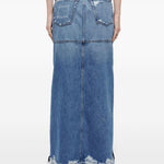 Gonna denim con vita media in blu Re/done - donna 