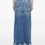 Gonna denim con vita media in blu Re/done - donna 