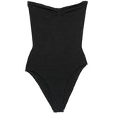 Costume da bagno senza spalline in nero Hunza g - donna 