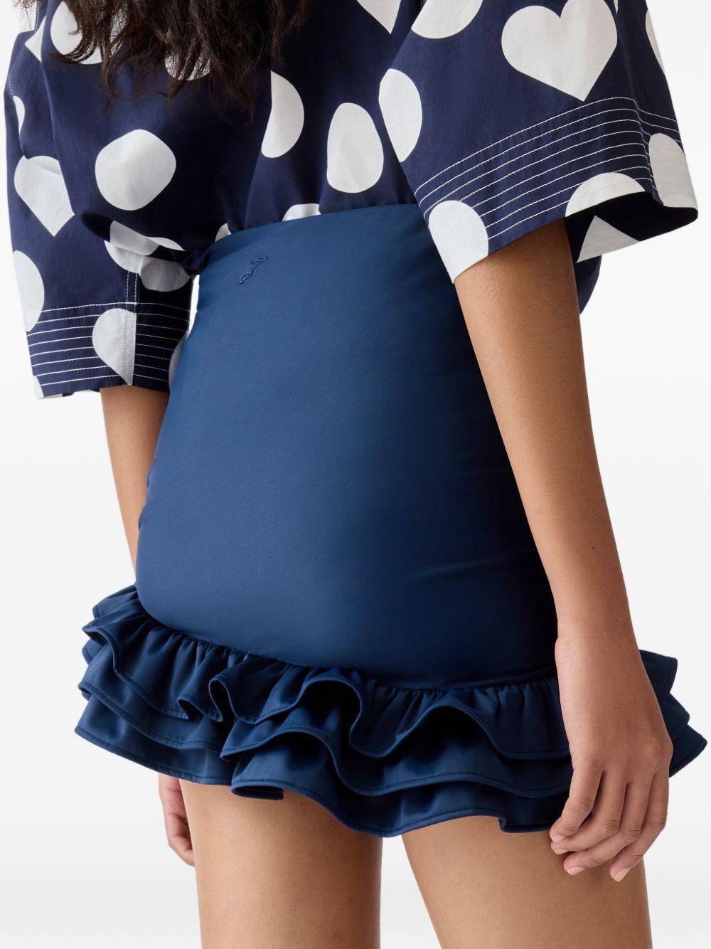 Minigonna la mini jupe playa in blu Jacquemus - donna 