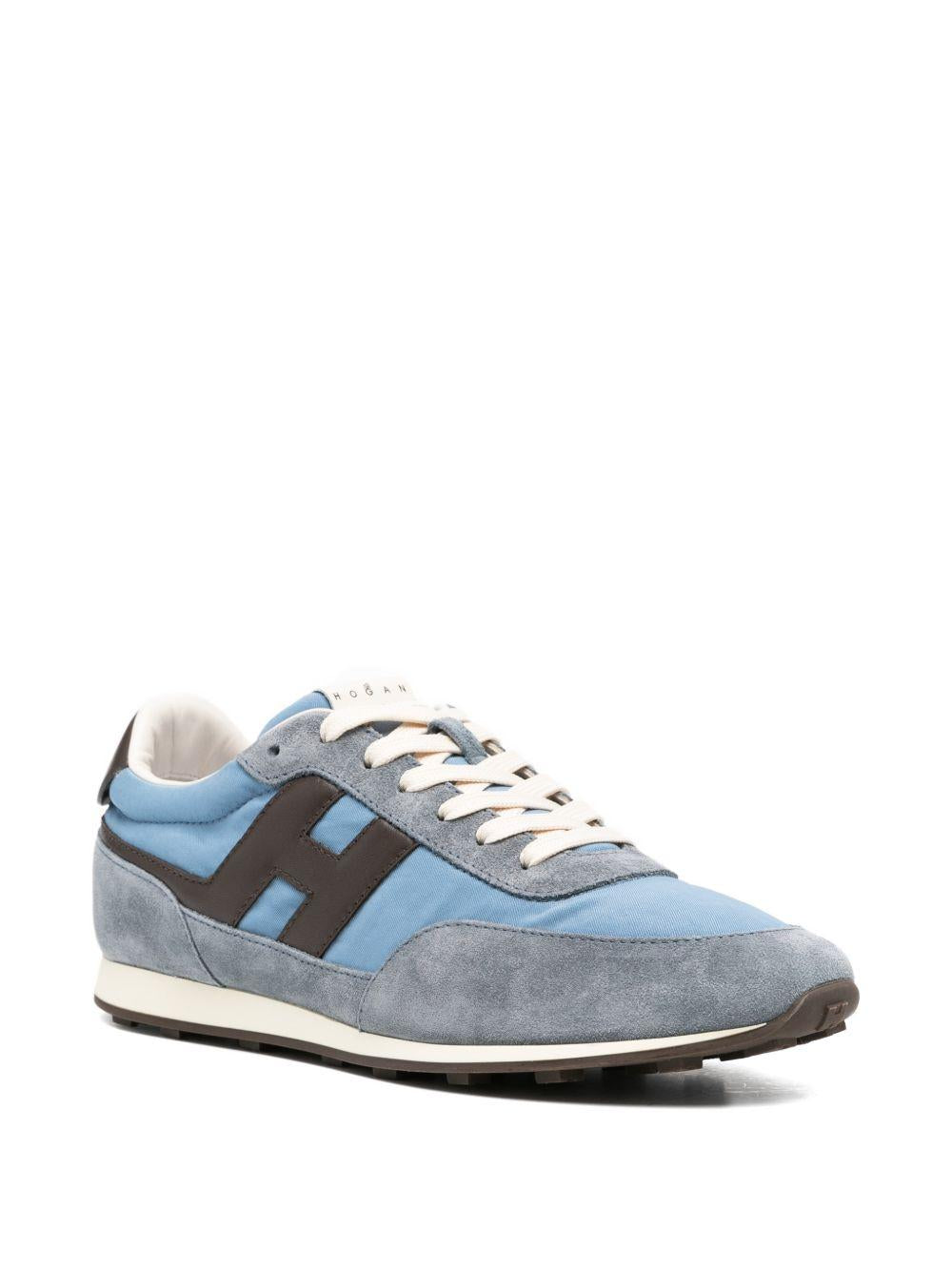 Sneakers con logo in blu Hogan - uomo 