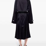 Trench con occhielli in nero Rabanne - donna 