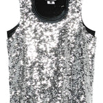 Top con paillettes in argento Junya Watanabe - donna 