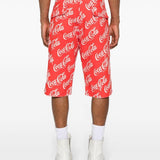 Bermuda Coca-Cola con stampa in rosso - uomo 