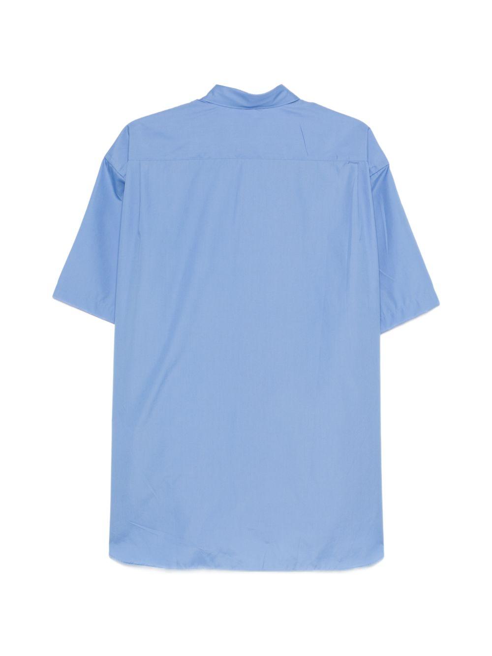 Camicia con logo in azzurro Comme des Garçons Homme - uomo 