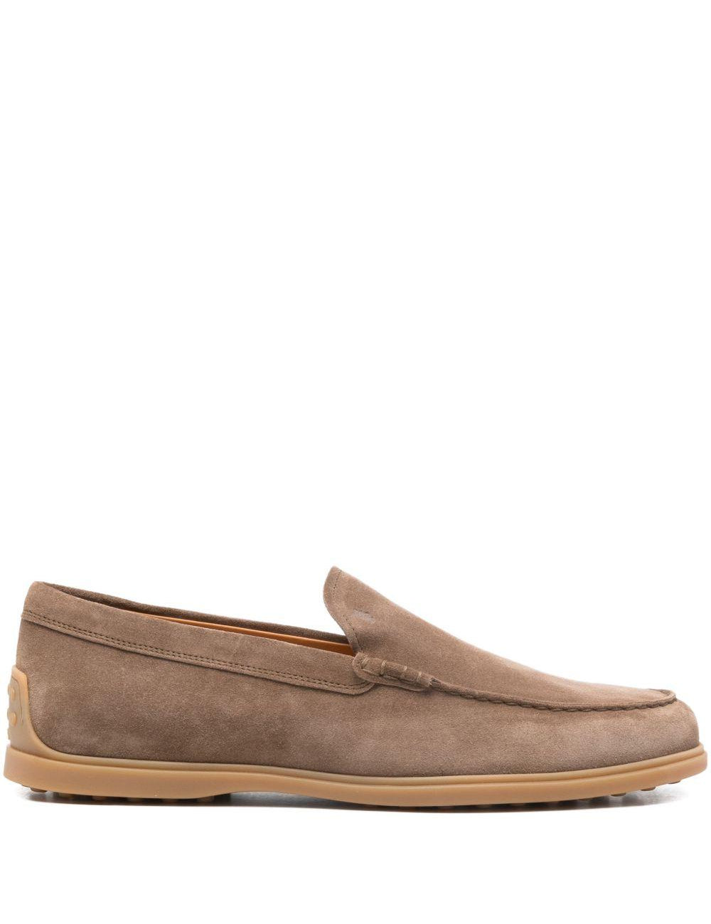 Mocassini in suede in marrone Tod's - uomo 