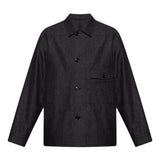 Giacca camicia con tasca in grigio Lemaire - uomo 