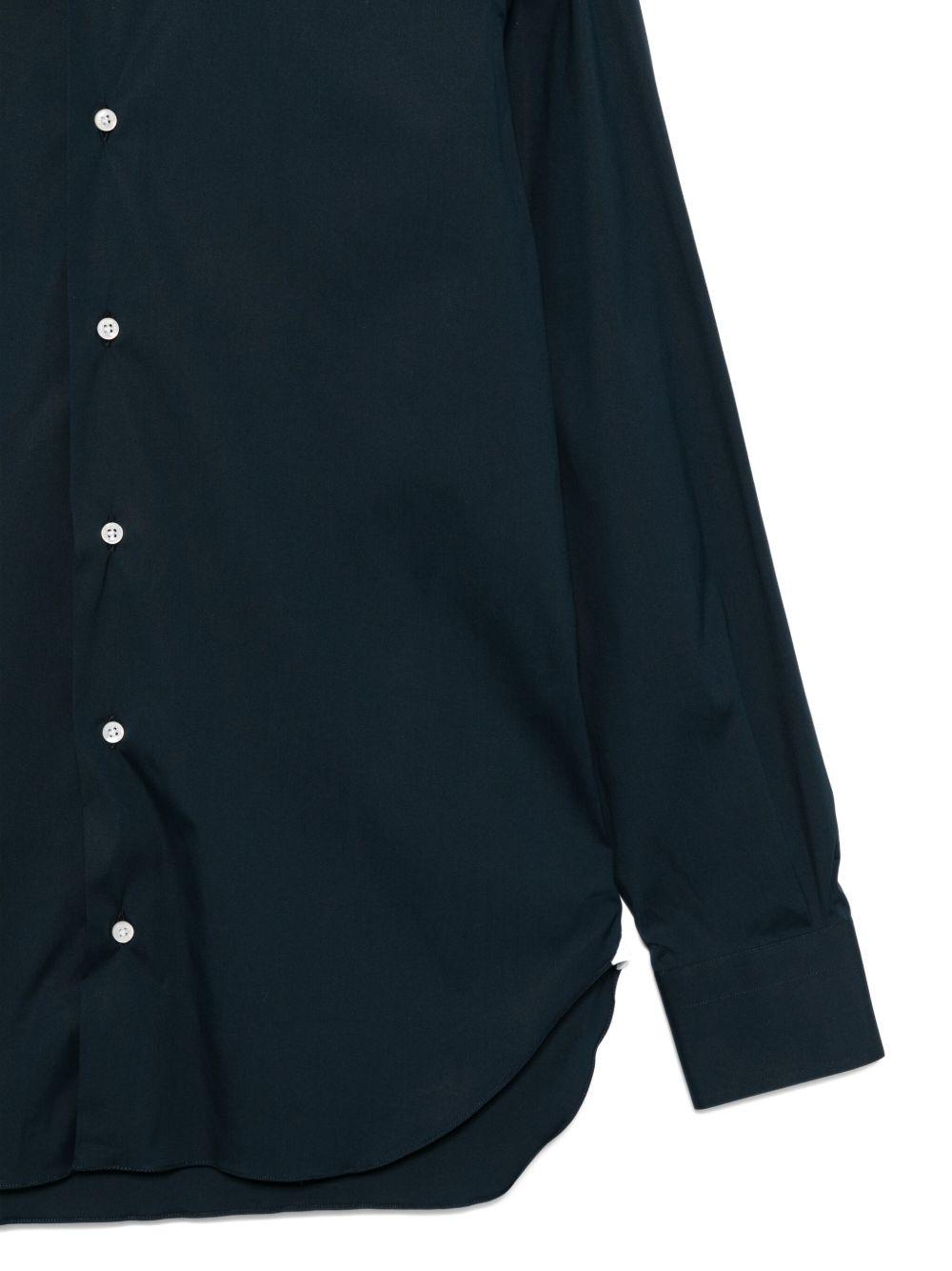 Camicia a maniche lunghe in blu Barba - uomo 