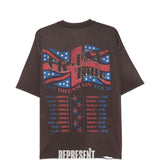 T-shirt con grafica cane dream on tour in marrone Represent - uomo 