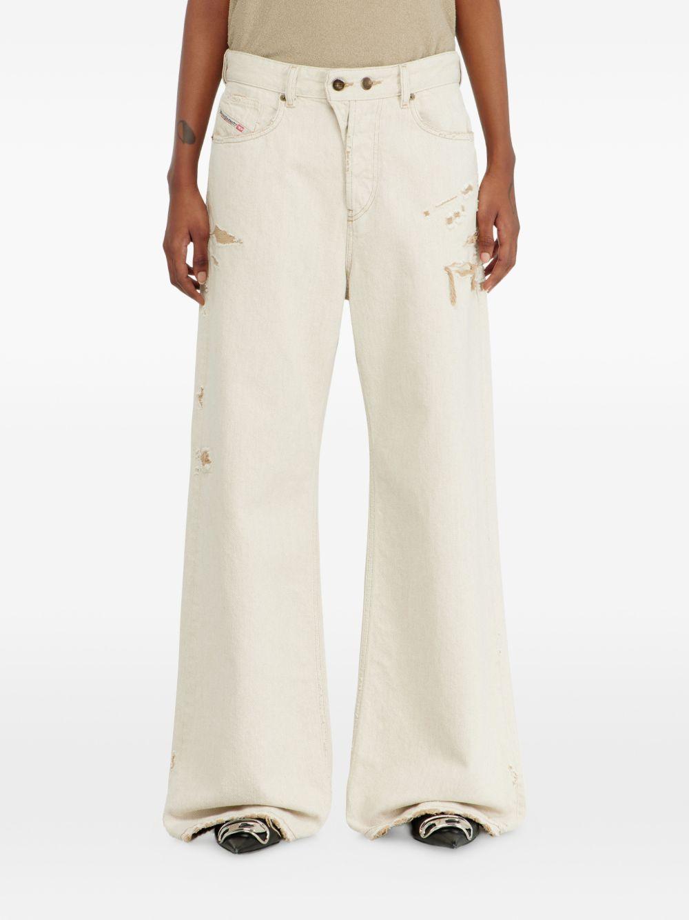 Jeans a gamba larga D-SIRE del 1996 in avorio Diesel - donna 