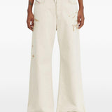 Jeans a gamba larga D-SIRE del 1996 in avorio Diesel - donna 