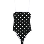 Costume da bagno a pois in nero Self-portrait - donna 