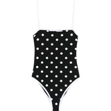Costume da bagno a pois in nero Self-portrait - donna 