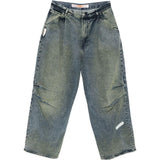 Jeans con pieghe in blu Pdf - uomo 