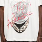 T-shirt Mask Authentic in bianco Ih nom uh nit - uomo 