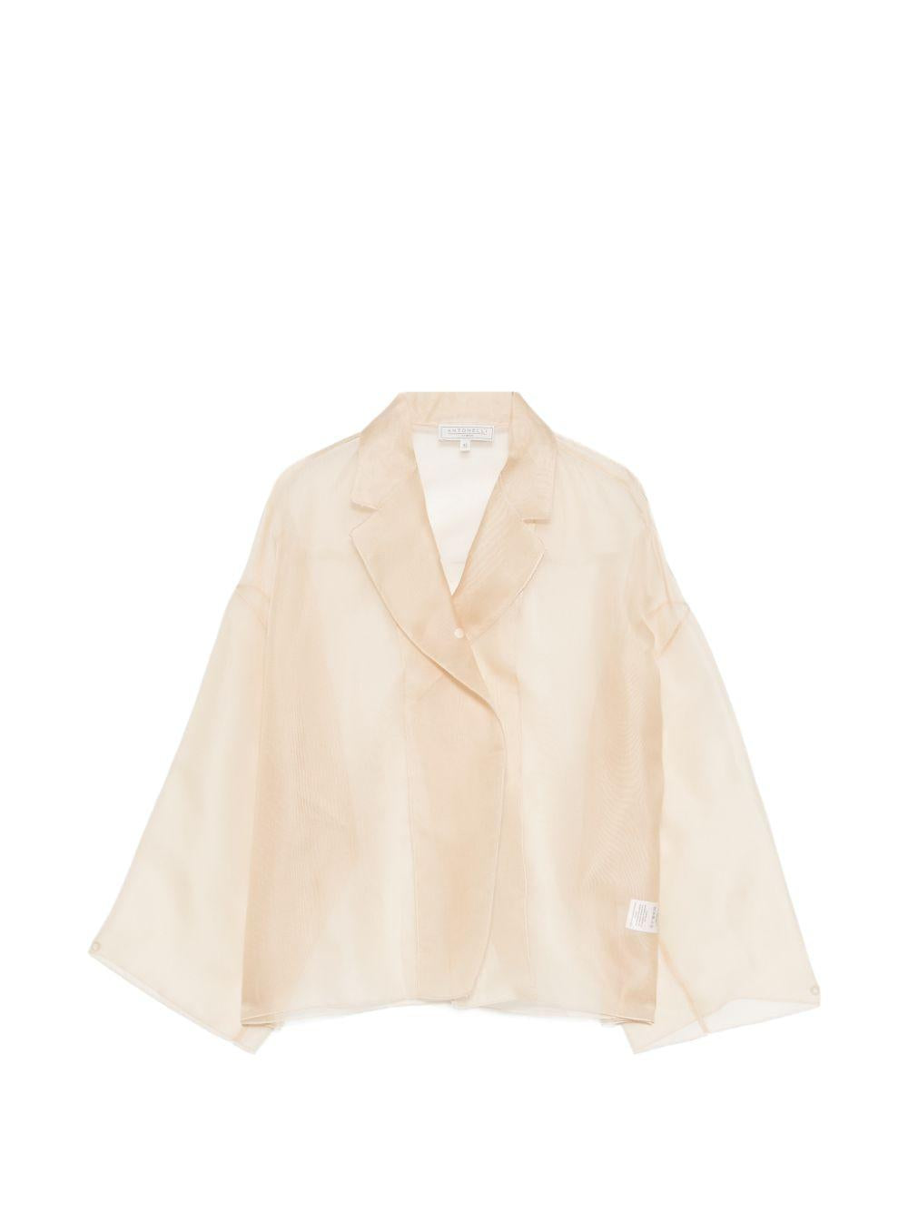 Giacca semi-trasparente emma in beige Antonelli - donna 