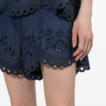 Shorts mahon con ricamo in blu Zimmermann - donna 