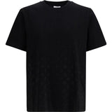 T-shirt con monogramma in nero Casablanca - uomo 