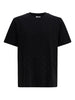 T-shirt con monogramma in nero Casablanca - uomo
