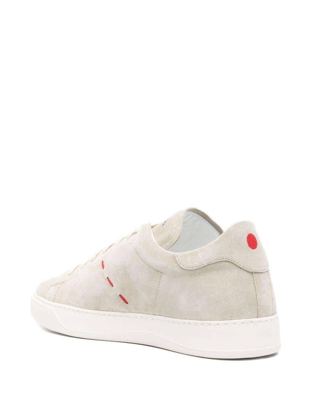 Sneakers basse con cuciture in beige Kiton - uomo 