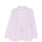 Giacca in broderie-anglaise con cravatta in viola Forte forte - donna 