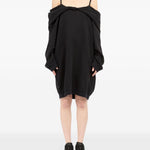 Abito con spalle scoperte in nero Mm6 maison margiela - donna 