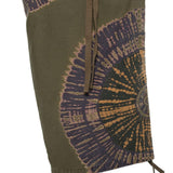 Pantaloni cargo con stampa grafica in verde Khoki - uomo 