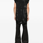 Top con stampa grafica in nero Rick owens - uomo 