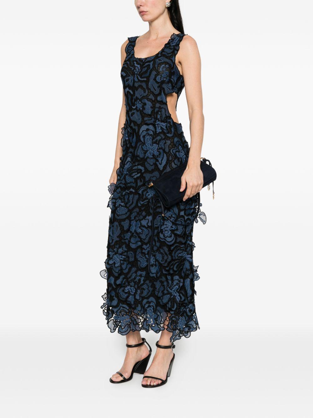 Abito midi Corinna in pizzo in blu Simkhai - donna 