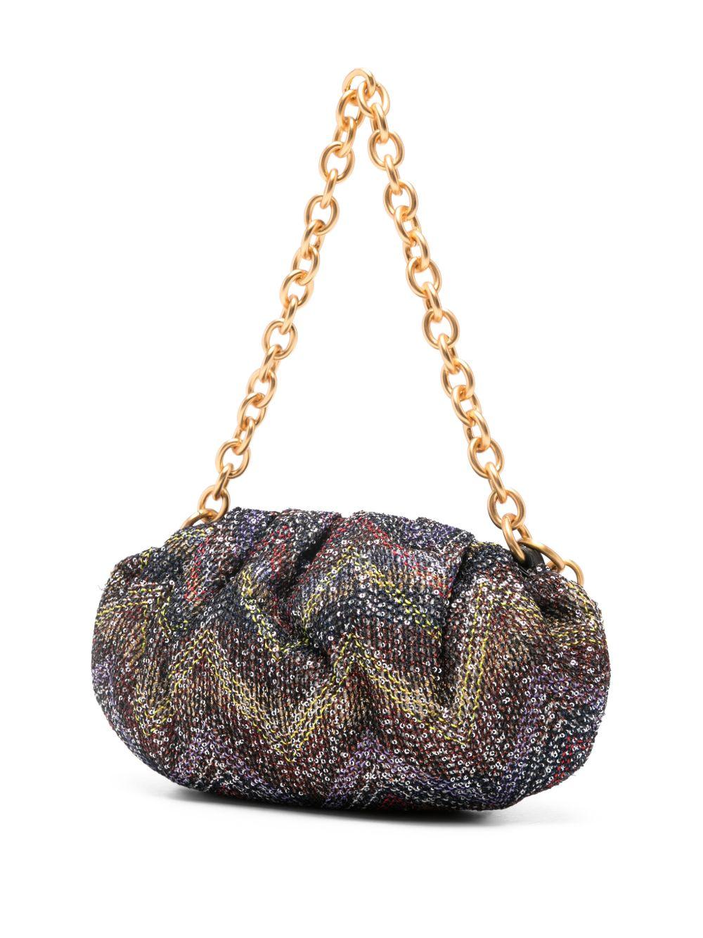Borsa con manico a catena multicolore Missoni - donna 