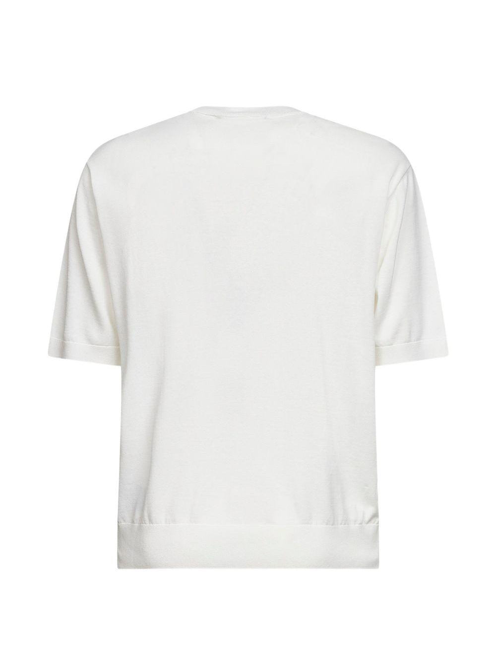 T-shirt a manica corta in bianco Laneus - uomo 