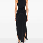 Abito lungo con decorazione in pizzo in nero Coperni - donna 
