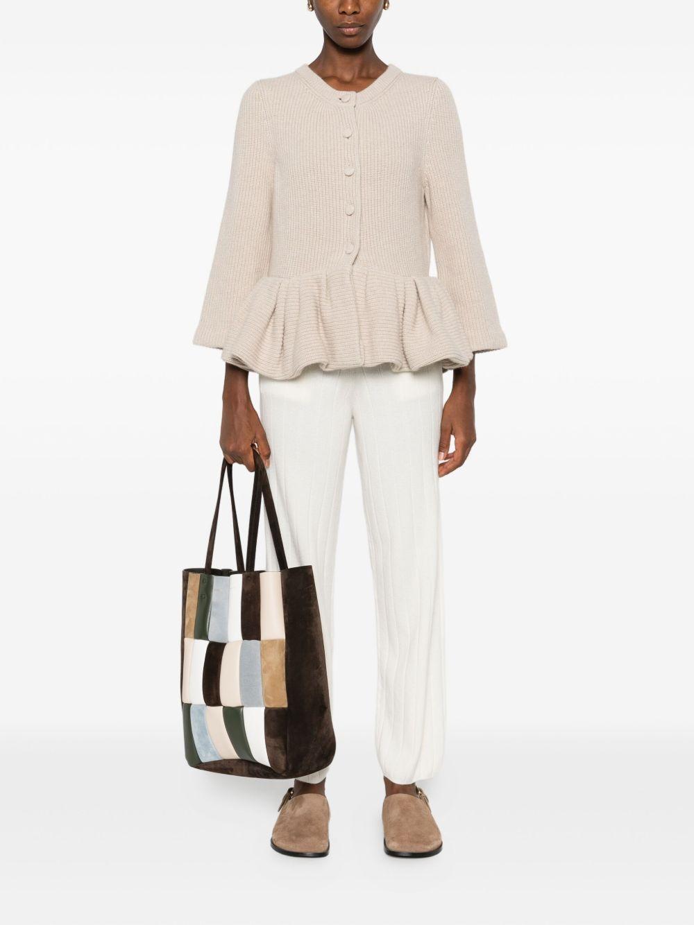 Pantaloni in cashmere jardin in bianco Maxmara - donna 