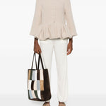 Pantaloni in cashmere jardin in bianco Maxmara - donna 