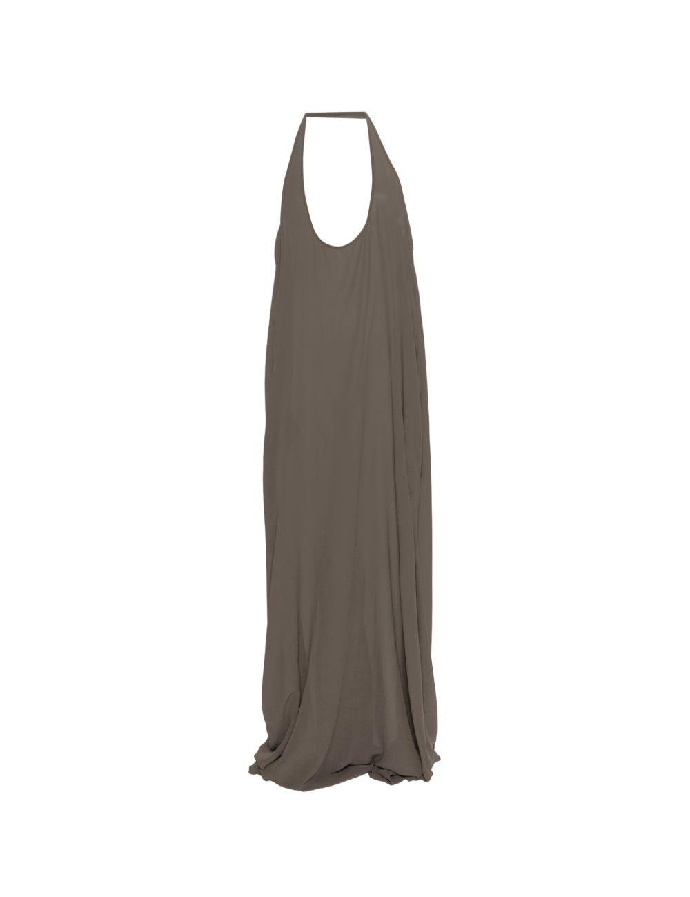 Abito maxi haltar in grigio Rick Owens - donna 