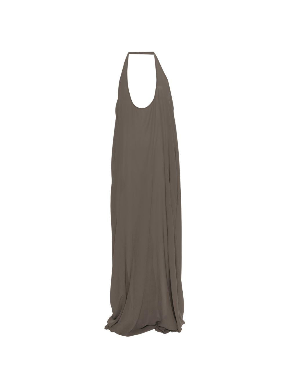 Abito maxi haltar in grigio Rick Owens - donna 