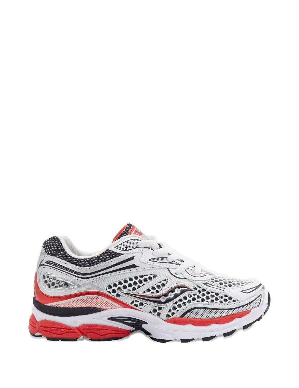 Sneakers con punta rotonda e pannelli in rosso Saucony - uomo 