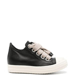 Sneakers Jumbolacet in pelle in nero 