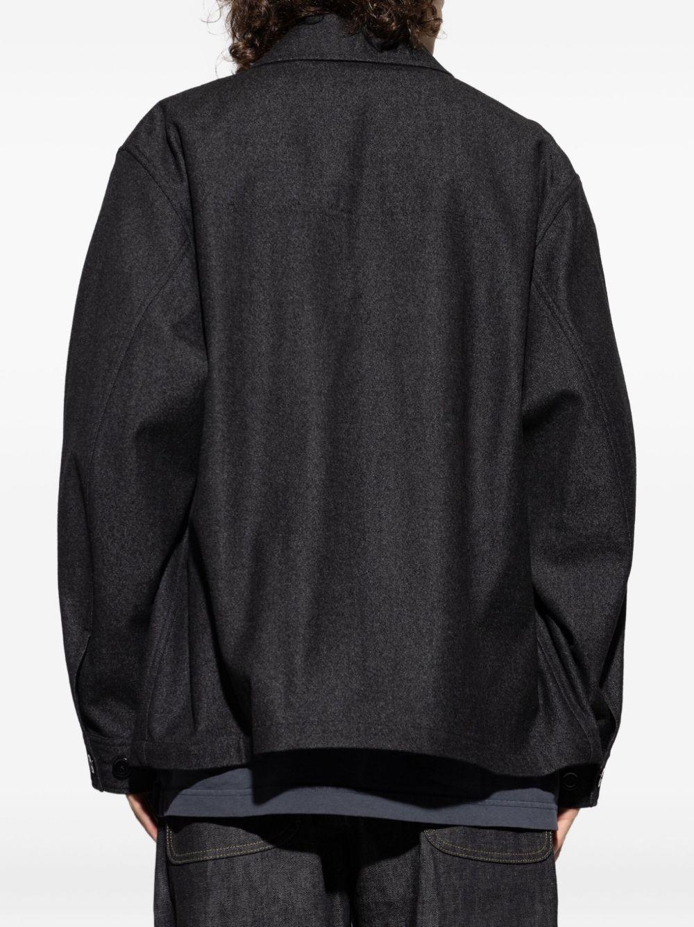 Giacca camicia con tasca in grigio Lemaire - uomo 