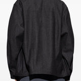 Giacca camicia con tasca in grigio Lemaire - uomo 
