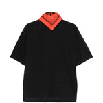 Polo con decorazione bandana in nero Kolor - uomo 